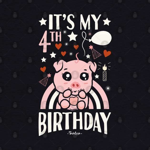 It's My 4th Birthday Pig by Tesszero